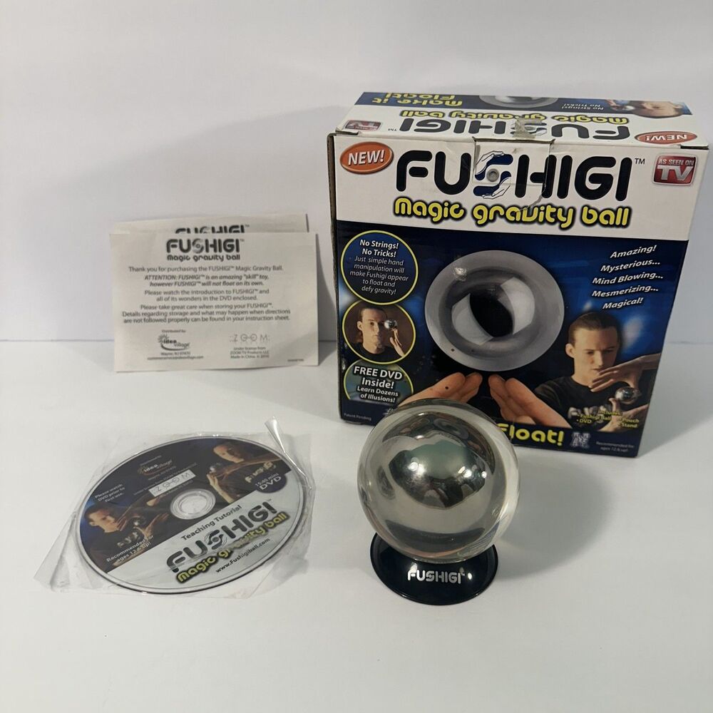 Y2K Fushigi Magic Gravity Ball with Instructional DVD, Box, & Stand - Used